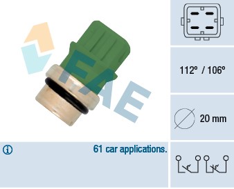 Termokontakt, kylvätskevarning Fae 35590 FAE
