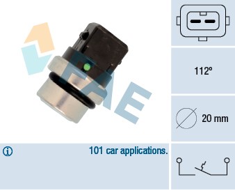Termokontakt, kylvätskevarning Fae 35640 FAE