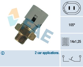 Termokontakt, kylvätskevarning Fae 35710 FAE