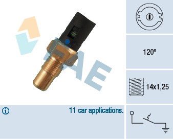 Termokontakt, kylvätskevarning Fae 35750 FAE