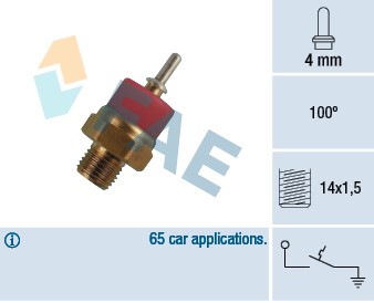 Termokontakt, kylvätskevarning Fae 35770 FAE