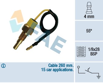 Termokontakt, kylvätskevarning Fae 35790 FAE Termokontakt, kylvätskevarning Fae 35790 FAE