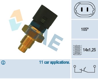 Termokontakt, kylvätskevarning Fae 35890 FAE