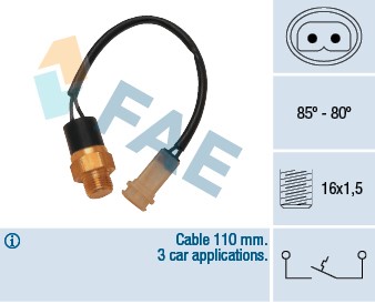 Temperaturswitch, kylarfläkt Fae 36110 FAE