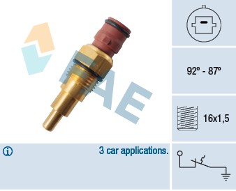 Temperaturswitch, kylarfläkt Fae 36130 FAE