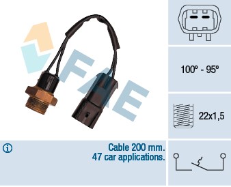 Temperaturswitch, kylarfläkt Fae 36220 FAE