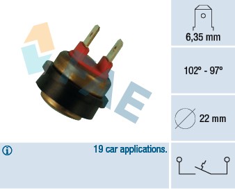 Temperaturswitch, kylarfläkt Fae 36290 FAE