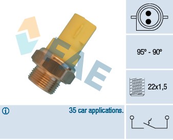 Temperaturswitch, kylarfläkt Fae 36330 FAE