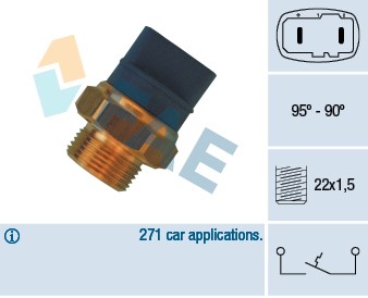 Temperaturswitch, kylarfläkt Fae 36370 FAE