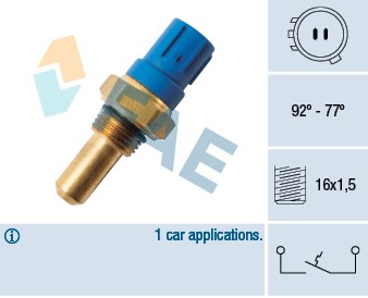 Temperaturswitch, kylarfläkt Fae 36380 FAE