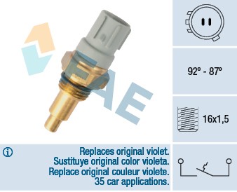 Temperaturswitch, kylarfläkt Fae 36390 FAE