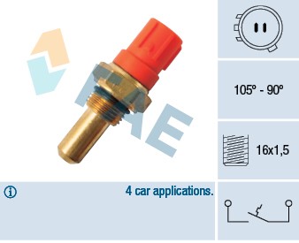 Temperaturswitch, kylarfläkt Fae 36420 FAE