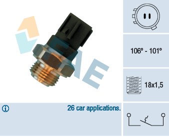 Temperaturswitch, kylarfläkt Fae 36460 FAE