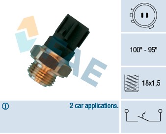 Temperaturswitch, kylarfläkt Fae 36470 FAE