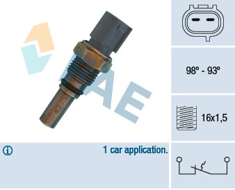 Temperaturswitch, kylarfläkt Fae 36550 FAE