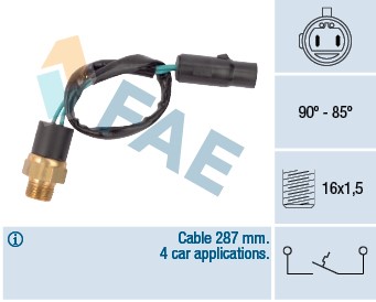 Temperaturswitch, kylarfläkt Fae 36620 FAE