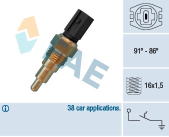 Temperaturswitch, kylarfläkt Fae 36670 FAE