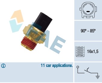 Temperaturswitch, kylarfläkt Fae 36712 FAE