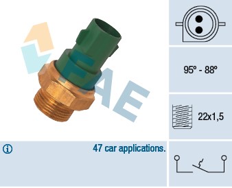 Temperaturswitch, kylarfläkt Fae 37240 FAE