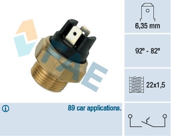 Temperaturswitch, kylarfläkt Fae 37320 FAE