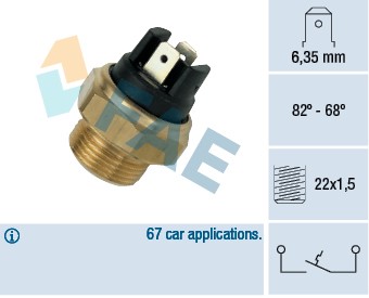 Temperaturswitch, kylarfläkt Fae 37350 FAE