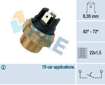Temperaturswitch, kylarfläkt Fae 37380 FAE
