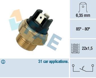 Temperaturswitch, kylarfläkt Fae 37390 FAE