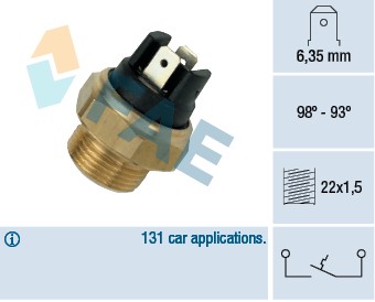 Temperaturswitch, kylarfläkt Fae 37400 FAE