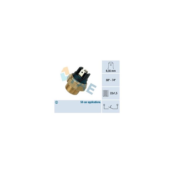 Temperaturswitch, kylarfläkt Fae 37420 FAE