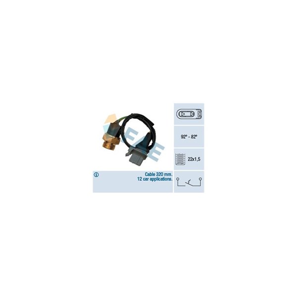 Temperaturswitch, kylarfläkt Fae 37510 FAE