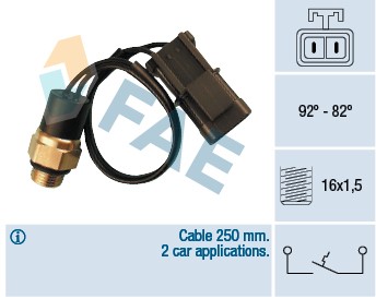 Temperaturswitch, kylarfläkt Fae 37540 FAE