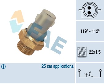 Temperaturswitch, kylarfläkt Fae 37700 FAE