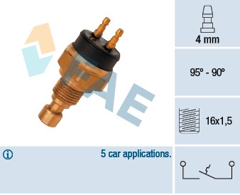 Temperaturswitch, kylarfläkt Fae 37720 FAE