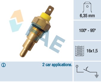 Temperaturswitch, kylarfläkt Fae 37740 FAE