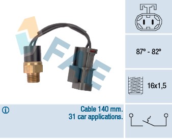 Temperaturswitch, kylarfläkt Fae 37760 FAE