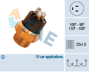 Temperaturswitch, kylarfläkt Fae 37880 FAE