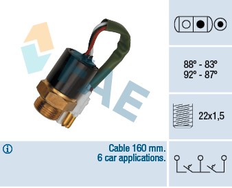 Temperaturswitch, kylarfläkt Fae 37890 FAE