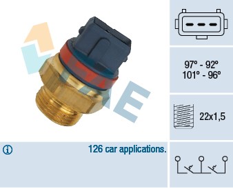 Temperaturswitch, kylarfläkt Fae 37930 FAE
