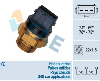 Temperaturswitch, kylarfläkt Fae 37935 FAE