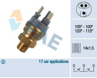 Temperaturswitch, kylarfläkt Fae 38140 FAE