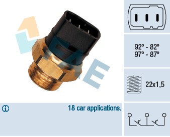 Temperaturswitch, kylarfläkt Fae 38150 FAE
