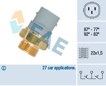 Temperaturswitch, kylarfläkt Fae 38160 FAE