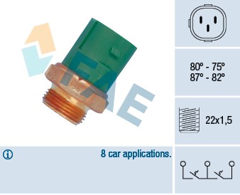 Temperaturswitch, kylarfläkt Fae 38165 FAE