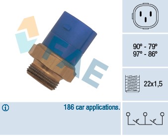 Temperaturswitch, kylarfläkt Fae 38170 FAE