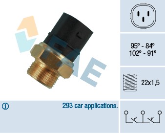 Temperaturswitch, kylarfläkt Fae 38180 FAE