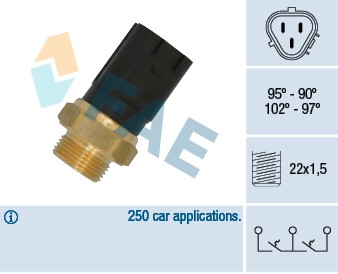 Temperaturswitch, kylarfläkt Fae 38185 FAE