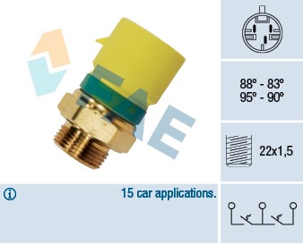 Temperaturswitch, kylarfläkt Fae 38210 FAE