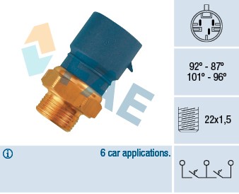 Temperaturswitch, kylarfläkt Fae 38240 FAE