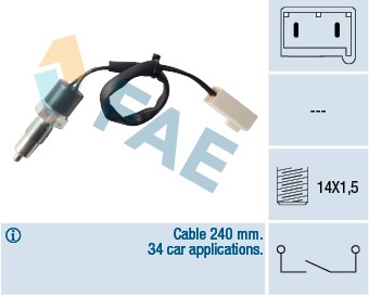 Brytare, backljus Fae 40360 FAE