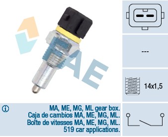 Brytare, backljus Fae 40570 FAE